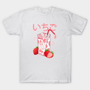 Kawaii Strawberry Milk T-Shirt